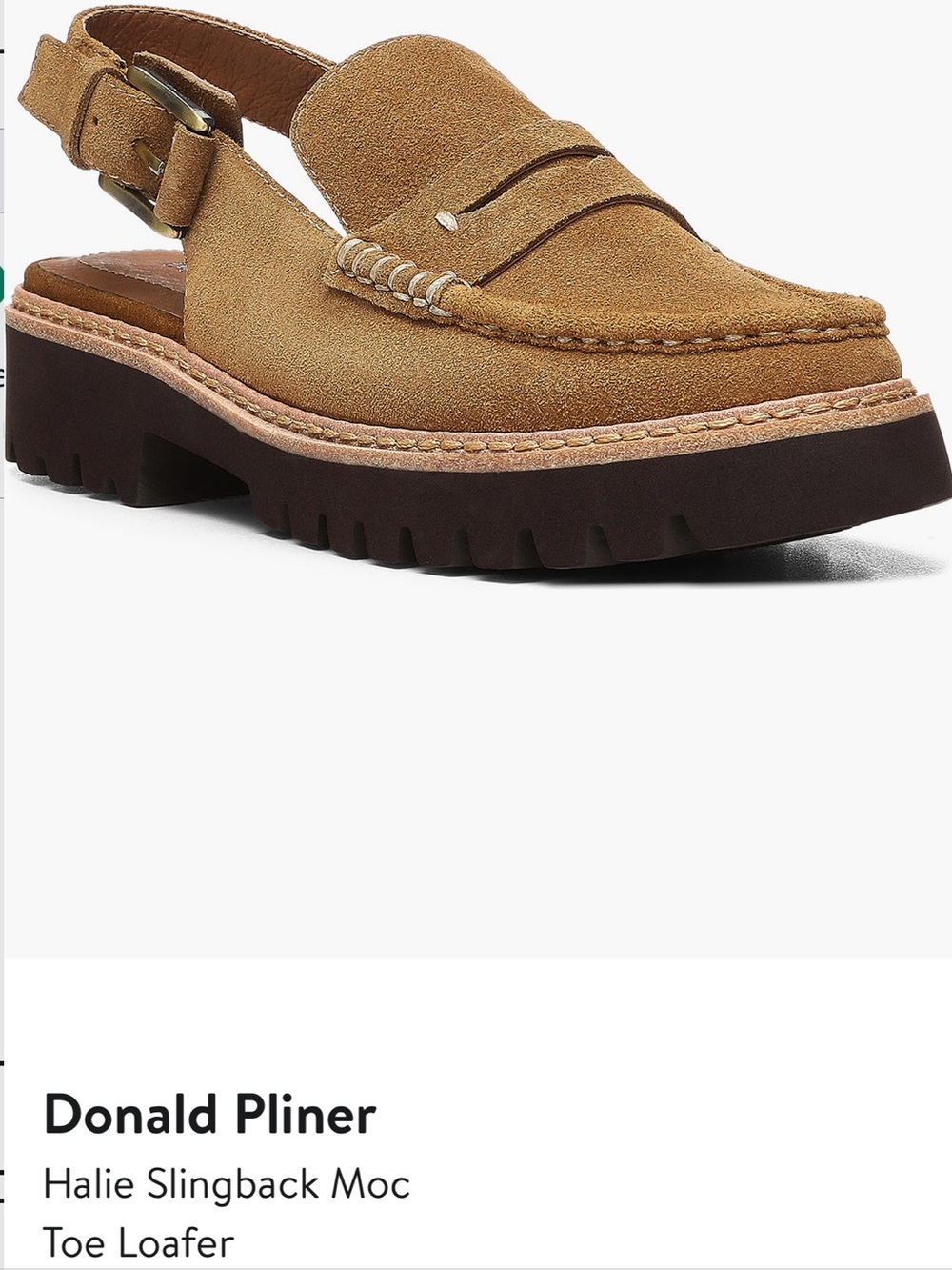 Donald J. Pliner Saddle Brown Suede Loafer